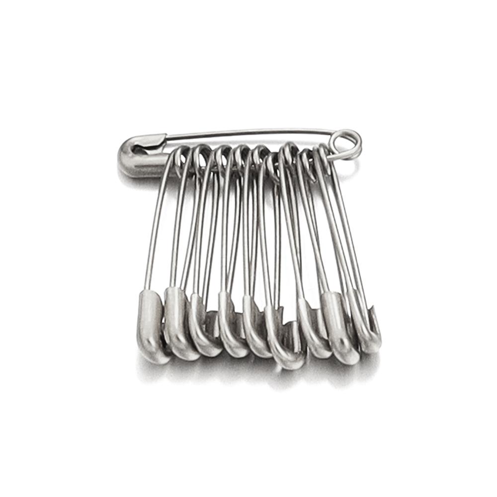 10pcs Stainless Steel Safety Pins 20-56mm Multi Size Gold Steel Color Safety Pins For DIY Home Garment Sewing Tools Accessories