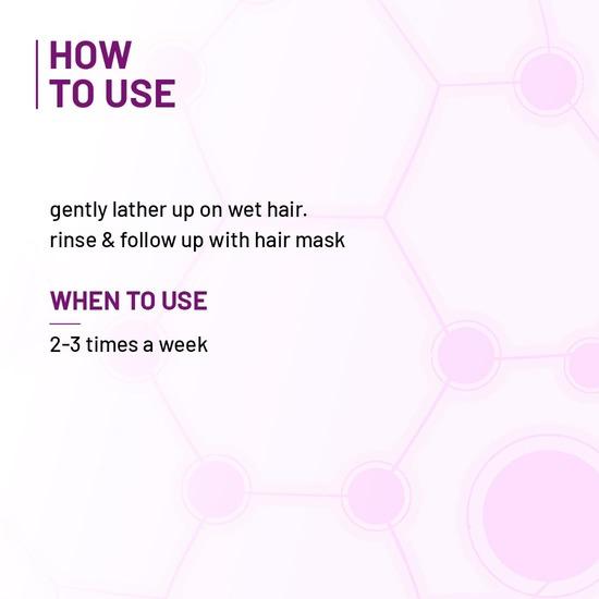 Plum ProNex Bond Restore Shampoo I Gefärbtes Haar, geschädigtes Haar, mit Keratin behandeltes Haar I mit FiberhanceTM und Quinoa | 250 ml