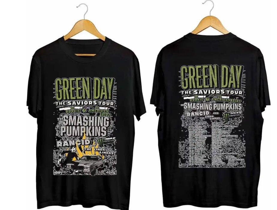 

Green Day Band Green Day The Saviors 2024 Tour 2 Sided T-Shirt S