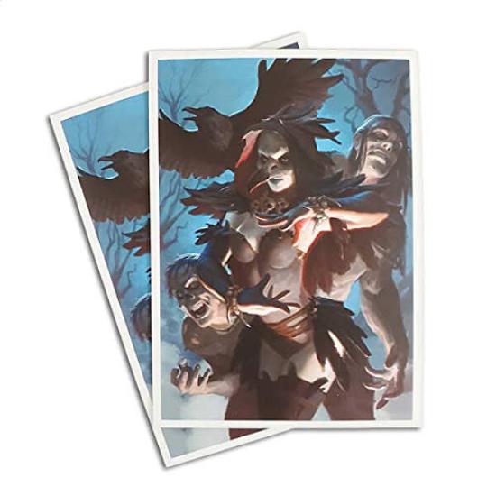 

Morgan Crow Necromancer Card Sleeves 66mm x 92mm Matte Deck Protectors for Card Games and Board Games (100 count)