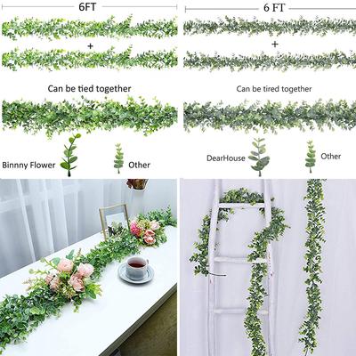 Garland Artificial Eucalyptus Vine Greenery Hanging Home