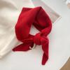 Women's Wool Knit Triangle Shawl Scarf - Versatile, Warm for Autumn & Winter