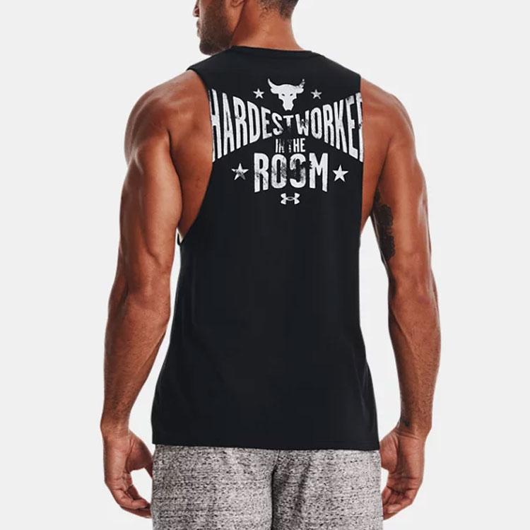 Under Armour Project Rock Training Tank Top Men Tops Black 1370481-001