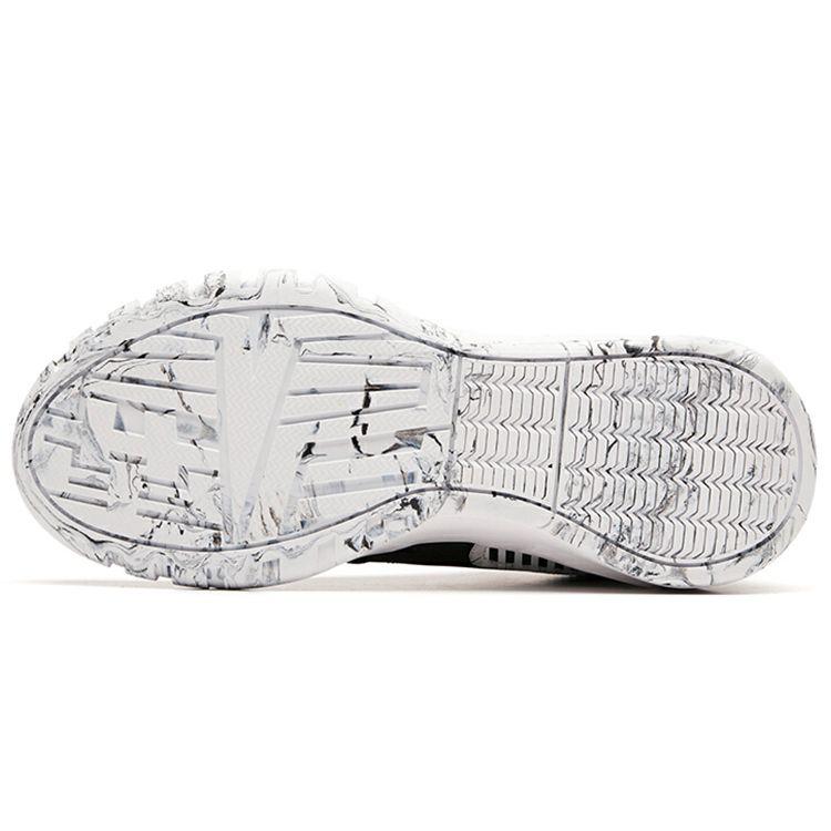 Anta Basketball Series Mid-Top Basketball Shoes Men Sneakers Black White 112011621S-1