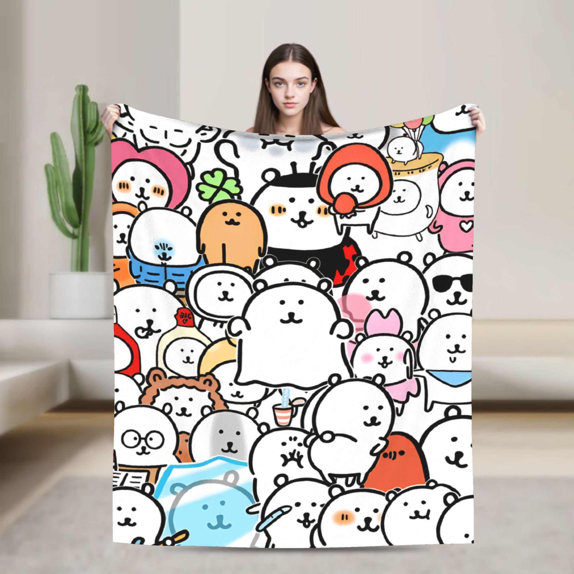 

Soft Warm BlanketBoy Girl Airplane Travel Joke Bear Throw Blanket Flannel Bedspread For Couch Chair Fluffy Sofa Bed Cover 75x90cm