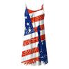 Women's Fashion Summer Beach Casual Print Sleeveless Cute Mini Sling Dress