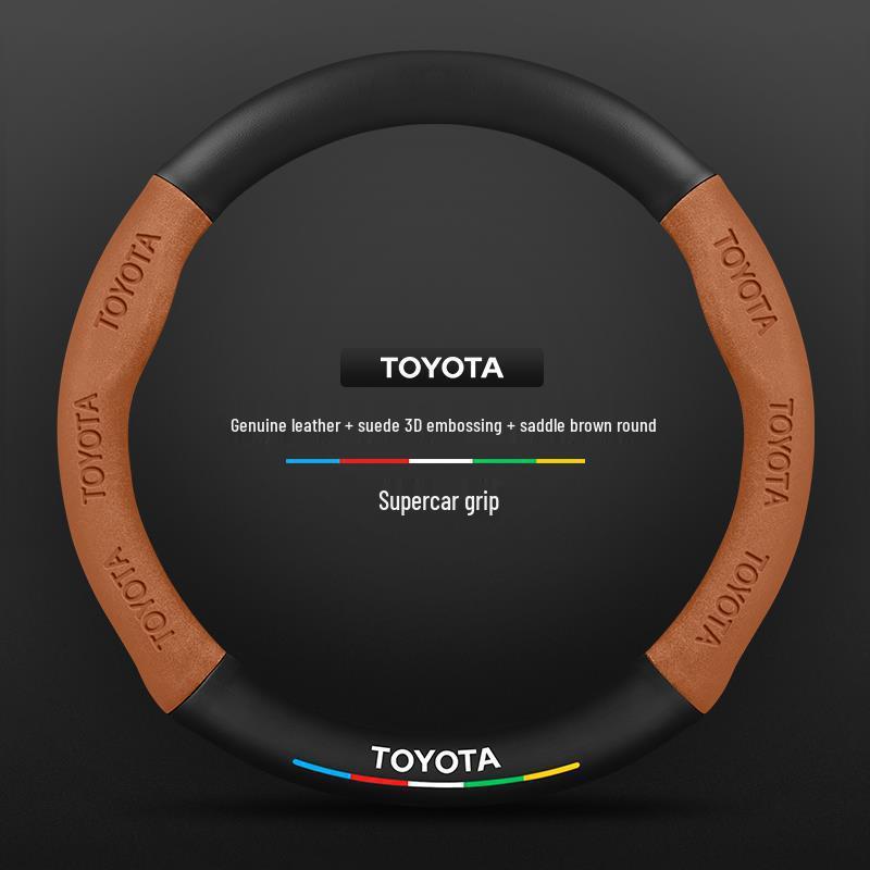 Echtes Leder Carbonfaser Wildleder Lenkradbezug für Toyota Avalon (Modelle 2021-2026) - Ultradünnes Design