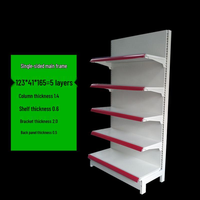 Reinforced Multi-Layer Display Rack for Snacks, Stationery, and Convenience Items - Single/Double-Sided for Supermarkets and Pharmacies