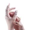 Temperament Flower For Girls Simple Hollow Korean Finger Ring Women Opening Ring Finger Jewelry