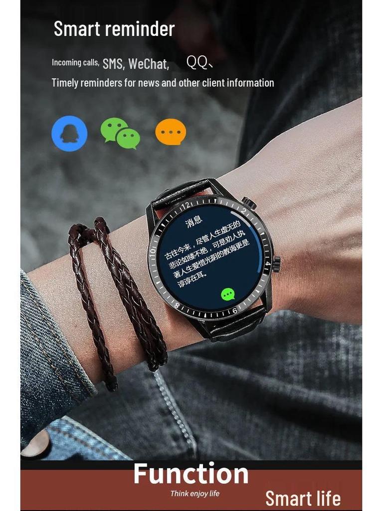 GT4 Smartwatch: Advanced Model with Call Functionality, Sports Tracking, Heart Rate & Blood Pressure Monitoring, Bluetooth Compatibility.