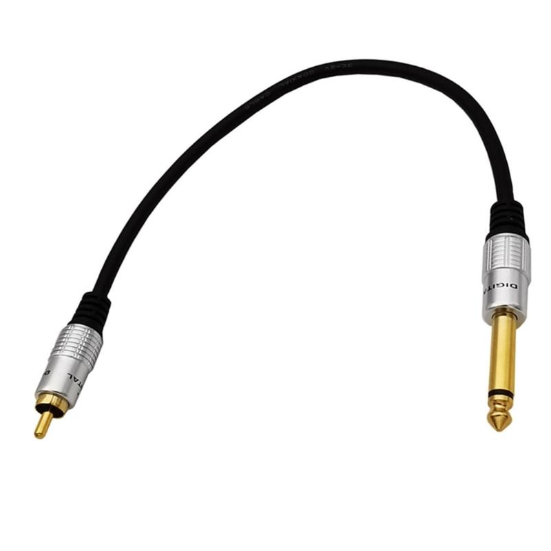 RCA To 1/4" Audio Cable 6.35mm Mono Plug Male To RCA Male Cable For Camera Headphone Instrument Amplifier Speaker Phone