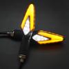 2Pcs Motorbike Dynamic LED Lamp Scooter Accessories Motorcycle 12V IP68 Turn Signals Flowing LED Tail Light Dual Colors