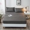 Pure Cotton Printed Fitted Sheet Only Non-Slip Protective Cover for Bedroom  (no Pillowcase)