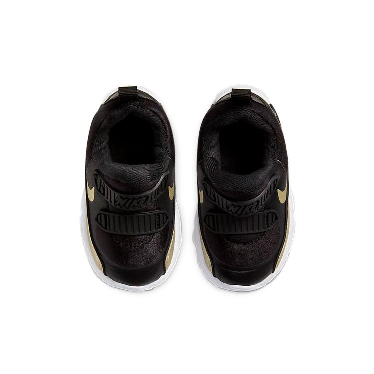 Nike Air Max 90 Tiny BT Low top Toddler Shoes Black Gold Infant And Toddler DC9201-091