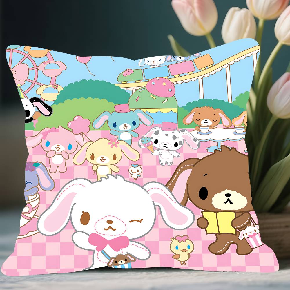 Аниме Наволочка S-sugarbunnies Съемная Моющаяся Наволочка – Мягкий Лен для Всех Сезонов 12x12Inch