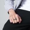 Nordic Viking Rune Rotating Stainless Steel Titanium Ring Band