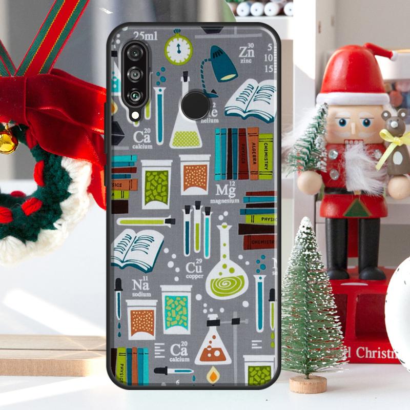 Science Chemistry Style For Huawei Nova Y73 Y60 Y70 Y90 Y72 Y61 Y91 7i 8i 11i 12i 12s 9 10 SE P20 P30 P40 Lite Case