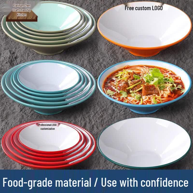 12-inch Commercial Melamine Douli Noodle Bowl