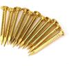 Brass Nails, 100 Pieces Round Head Gold Nails, Brass Wall Pins 10mm 15mm 18mm 22mm, Furniture Brass Tacks for Wood, for Hanging Picture Frame Mirror,