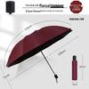 Automatic 60-Rib Folding Umbrella with UV Sun Protection