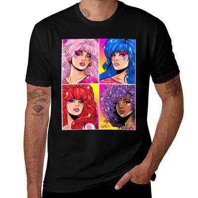 Jem and the Holograms TShirt Work Short Sleeve Cotton Top