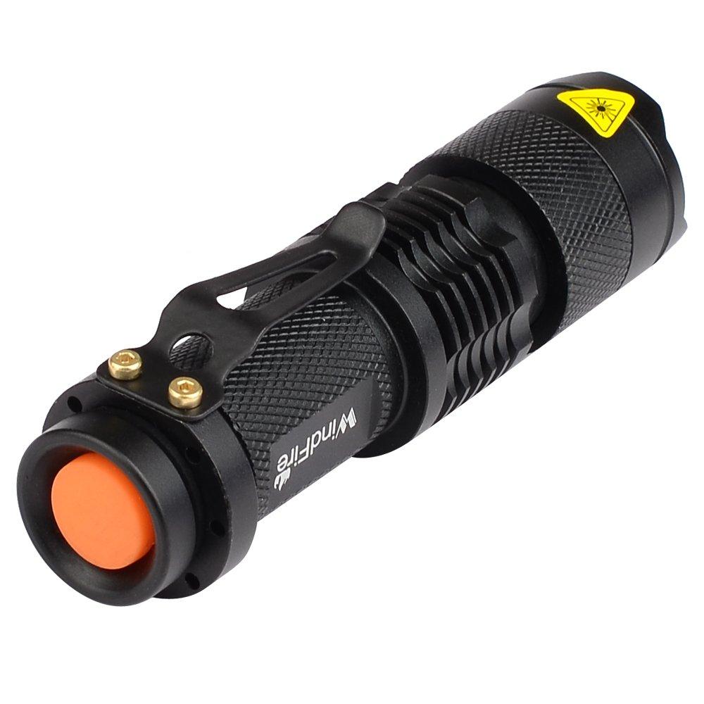WindFire Q5 LED Red Flashlight with 3 for Night Night and Hunting Zoom, Modes, Hunting, Fishing, Astronomy, Stargazing, Photography, (Red Light)