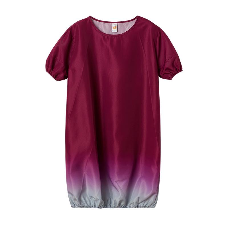 2022 Plus Size Women s Casual Gradient Dress - European & American Style 2X-Large