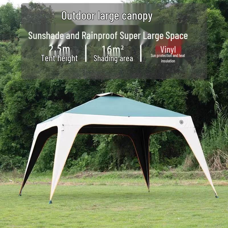 Rainproof Camping Tarp with Side Wall