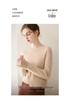 Women's Versatile 100% Cashmere Sweater – Round Neck, Loose Knit Base Layer for Autumn/Winter