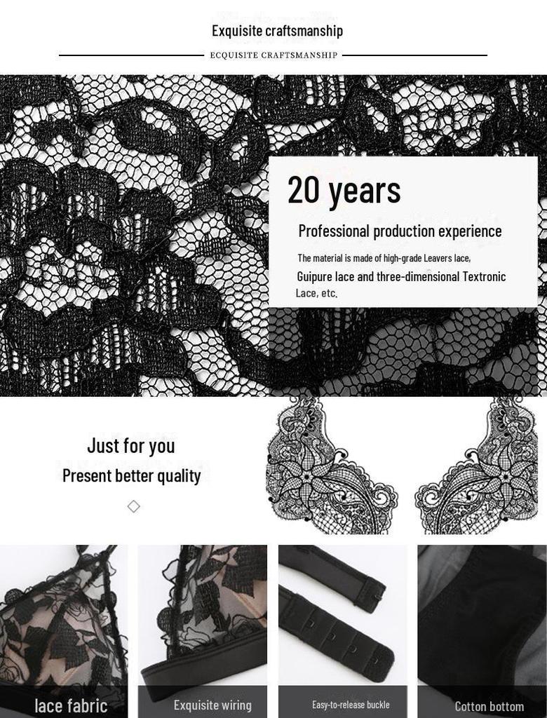 Soutien Triângulo Francês de Renda Elegante - Sem Aro, Design Sexy nas Costas