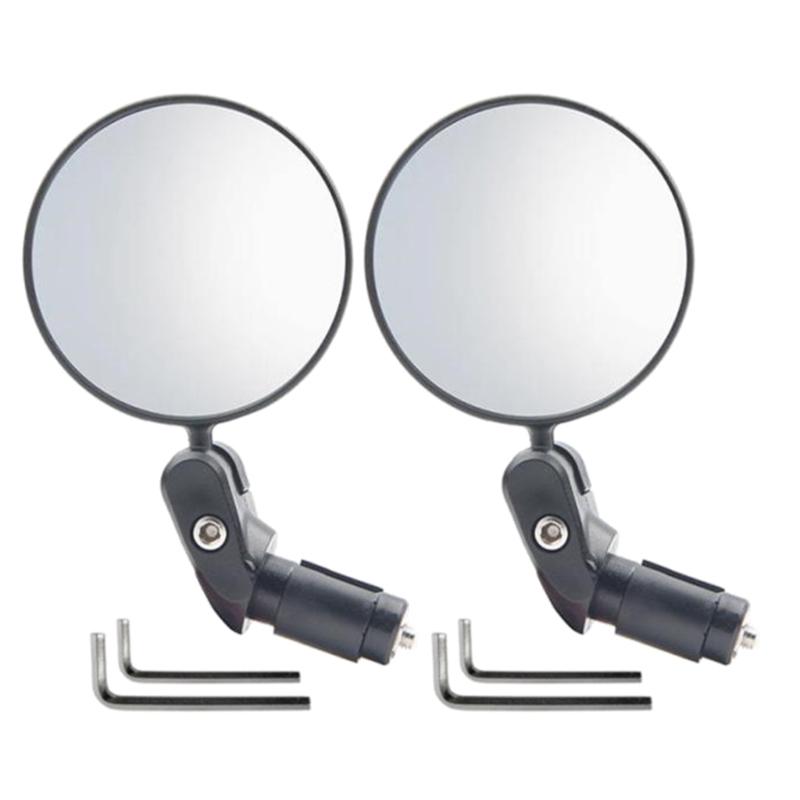 360-Degree Rotatiing Universal Bike Rearview Mirror Adjustable Mountain Vehicle Foldable Convex Mirror Riding Equipment
