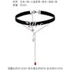 Unique design dripping oil Year of the Snake necklace accessories high-end red festive sweater chain autumn and winter long item accessories tide