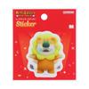 Stationery Tabekko Doubutsu THE MOVIE Goods Sticker Changing Picture Ginbis Lion S8549281 Sun-Star - -