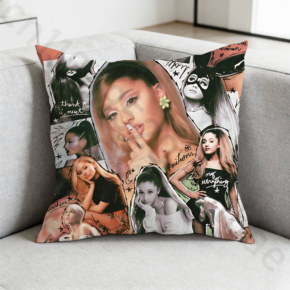 Singer AAriana Grande Pillow Cover Living Room Sofa Cushion Cover Bedroom Room Bed Pillow Cover Home Decoration
