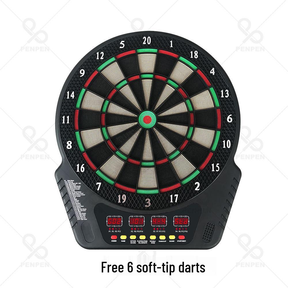 

PENPEN Automatic Electronic Soft Tip Dartboard Set with Safety Darts - B06E. 44CM Chinese EU