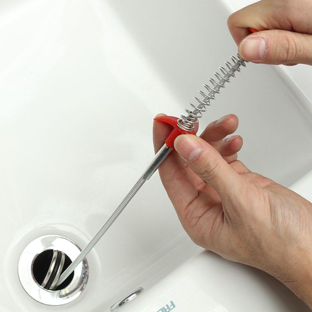 Sewer Pipeline Dredge Device Cleaning Gripper Drain Cleaning Tools Clean Hook Hair Cleaner Remover