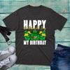 Happy St. Patrick's Day And Yes It's My Birthday 100% Cotton T-shirt Mens Tees Top Shamrock Irish Tee Top