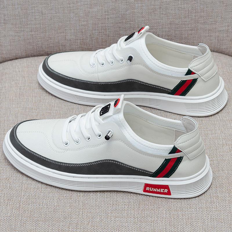 Men's Shoes Fleece Thickened 2024 Spring and Summer New Daily Casual Shoes Front Lace-up Low-top Board Shoes