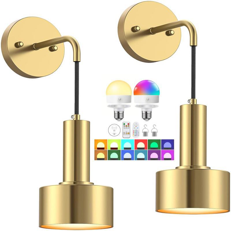 Wireless Battery-Powered Wall Light for Bedroom, Living Room, or Corridor