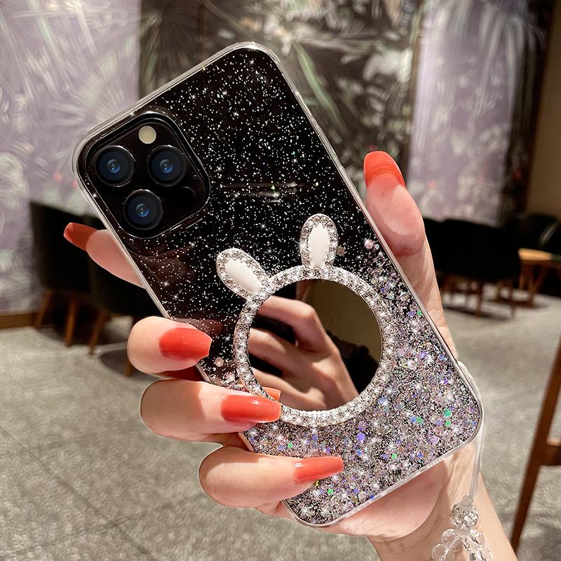 

Подходит для чехла для мобильного телефона IPhone16Promax Звездное зеркало с блестящей пудрой Apple 15 Защитный чехол 13/14 Креативный iPhoneSE 2020