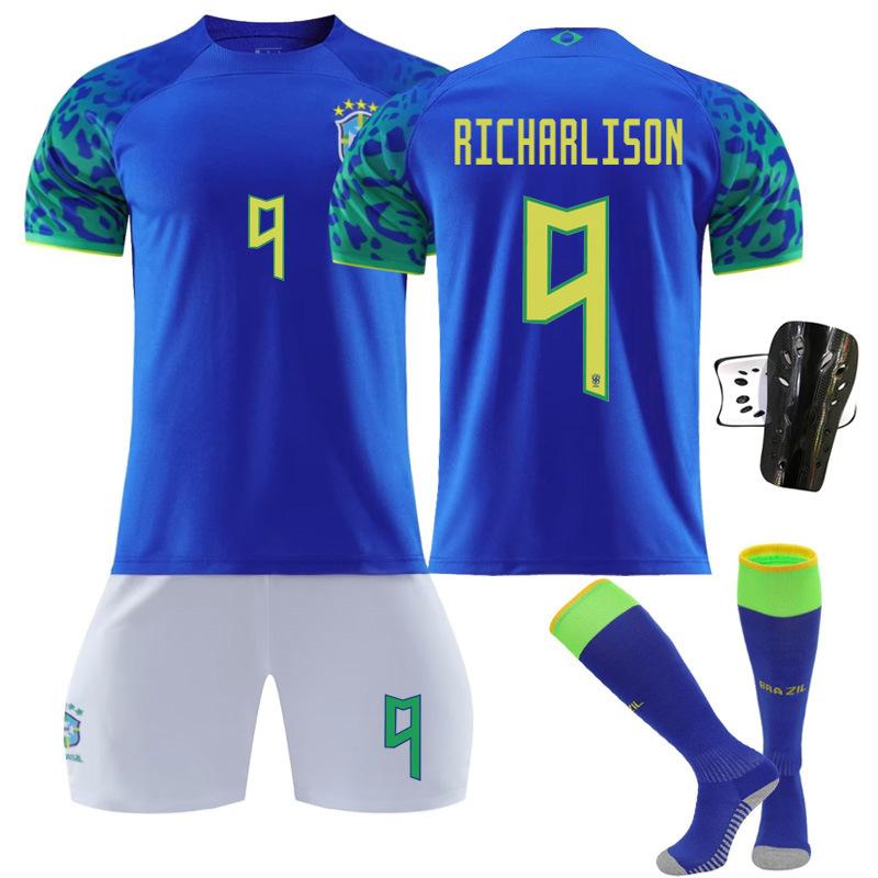 2223 Brazilië Uit Blauw Nr. 20 1018 Voetbaltenue Set
