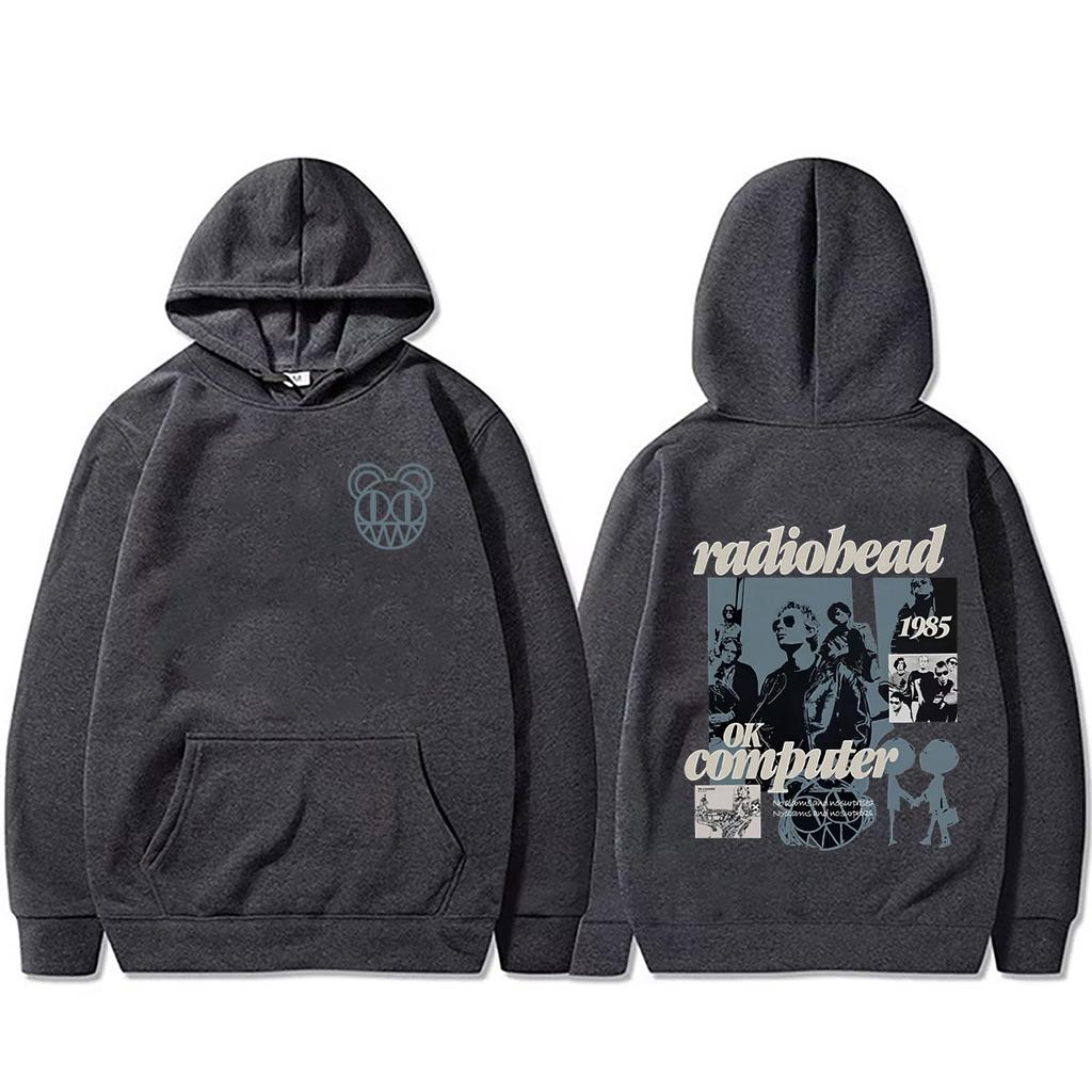 Rock Band Radiohead OK Computer Graphic Hoodie Men Women Hip Hop Oversized Sweatshirt Men's Fashion