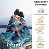 Axolotl Water Customize Text Blanket Lightweight Personalized Blanket Soft Warm Cozy for Picnics Sofa Nap Office Chair Ideal for All Seasons