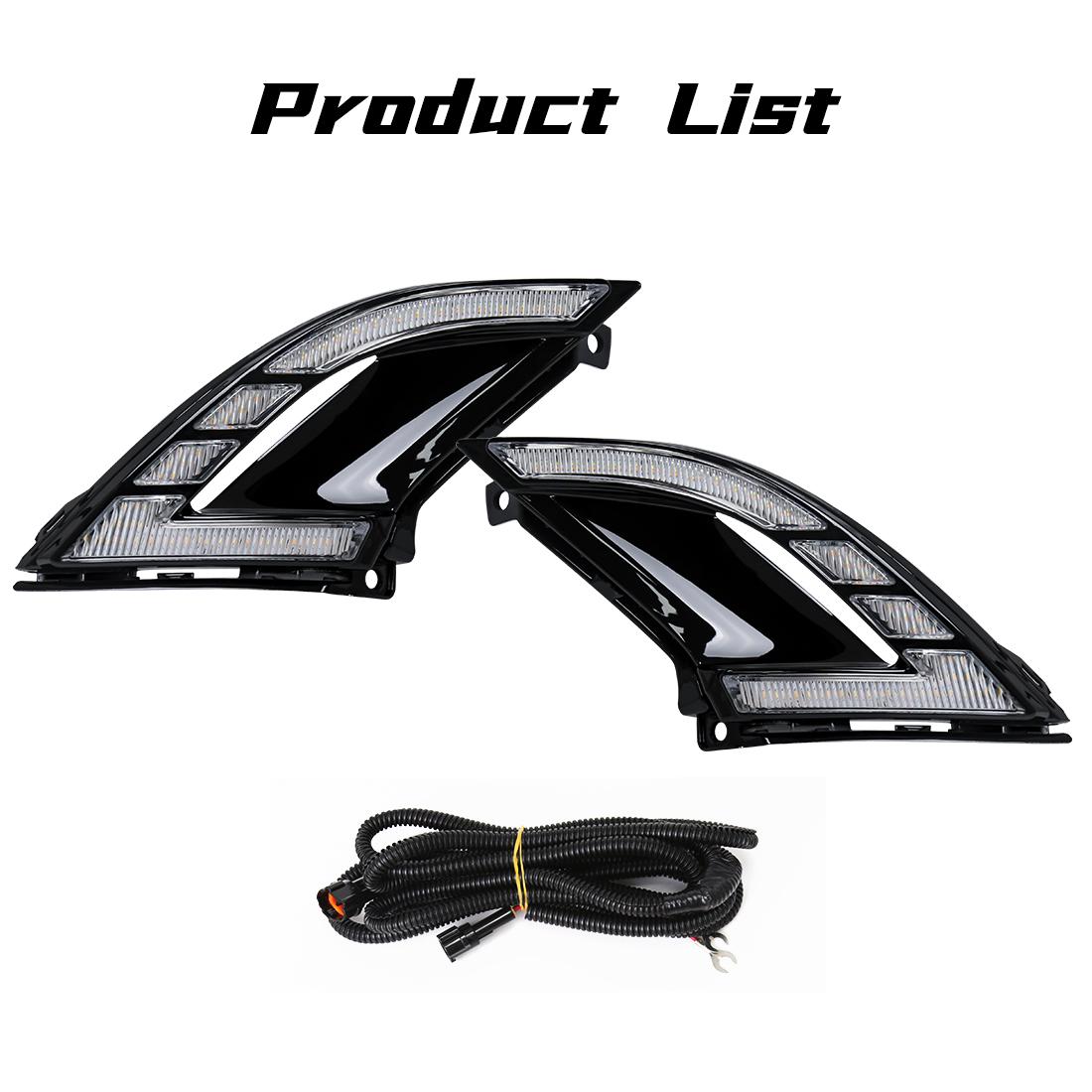 

Светодиодные дневные ходовые огни для Honda Accord 2025 2025 Белый DRL Желтый указатель поворота Противотуманные фары Автомобильные фары Автомобильные аксессуары 12 В