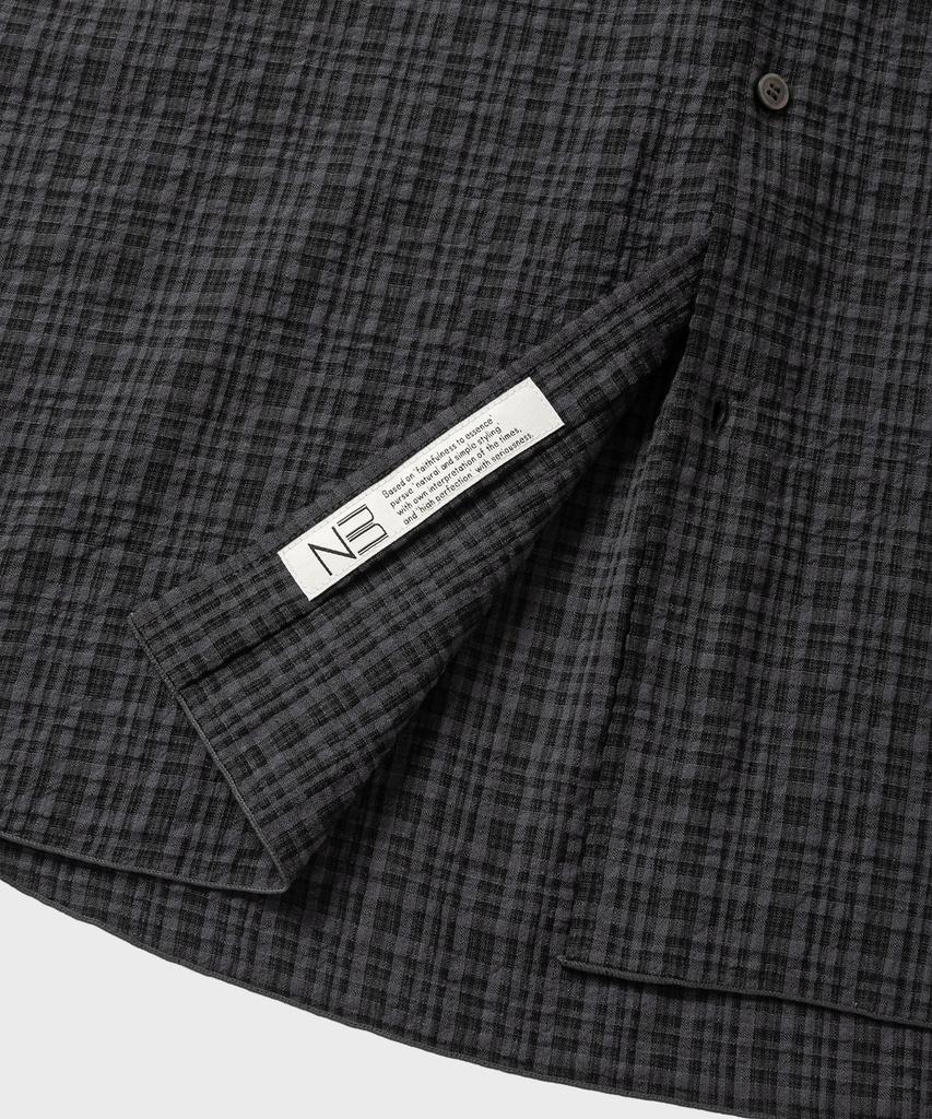 NONBLANK Blended Check Ls Shirt_Grey