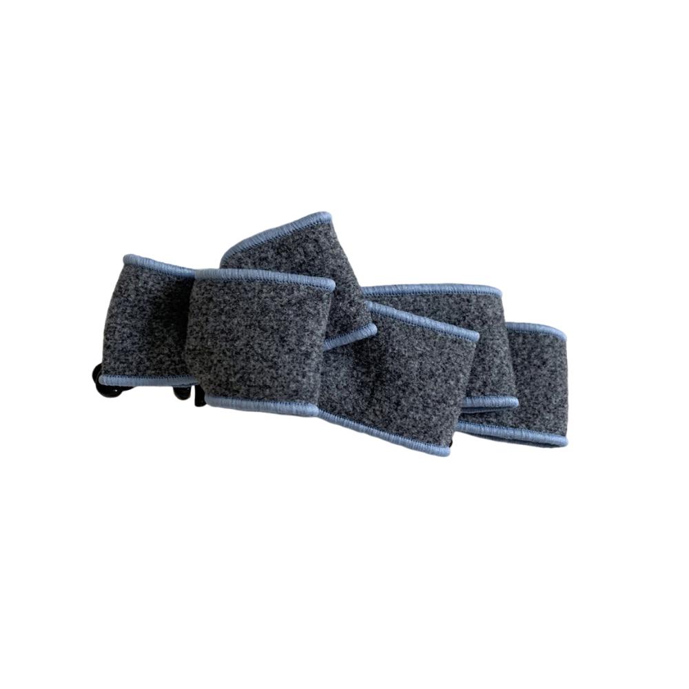 

Cute Sweet Bowknot Banana Clip Elegant Korean Style Bow Vertical Clip Headdress Multi-layered Women Hair Claws Girls Gift сірий