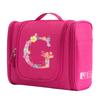 Travel Handbag Cosmetic Bags Make Up Case MakeUp Bag Wash Pouch Women Hook Up Organizer Pink Print Toiletry Accessory Storage