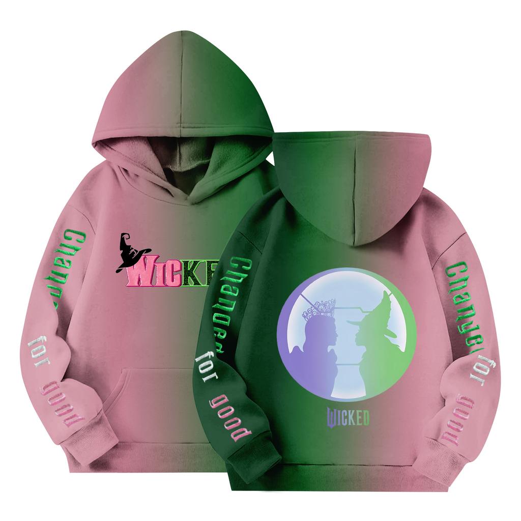 Kinder Langarm Lockerer Pullover Buchstabenaufdruck Kordelzug Kapuzen-Sweatshirt