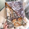 Literary Korean Version New Style of The New Forest Printed Silk Scarf for Women Dual-purpose Shawl for Summer Sun Protection Beach Scarf Outside