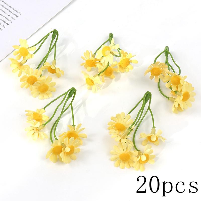 Orange Artificial Flowers Heads Silk Fake Flowers for Home Decor Party Marriage Wedding Decoration DIY Wreath Gifts Accessories